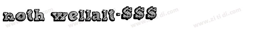 noth wellalt字体转换